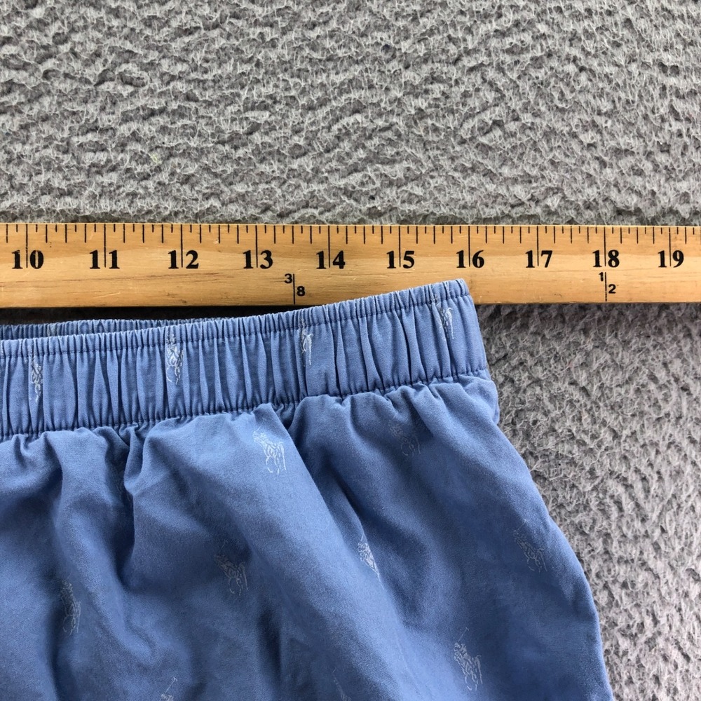 Polo Ralph Lauren Pajama Pants Men Extra Large Blue All Over Print AOP Pony - Picture 8 of 12